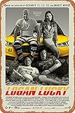 KASDBOPA Movie Poster Classic Metal Sign Logan Lucky (2017) Wall Art Decor Tin Sign-8x12inch