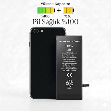 iphone 6 Uyumlu Batarya Pil G lendirilmi  + Tamir Seti