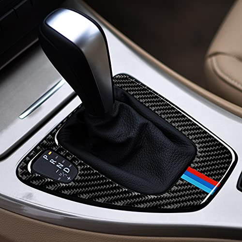 Car Gear Shift Panel Sticker Decal Carbon Fiber Trim Cover fits for BMW E90 E92 E93 2005 2006 2007 2008 2009 2010 2011 2012 Accessories by HENGYUESHANG - Image 7