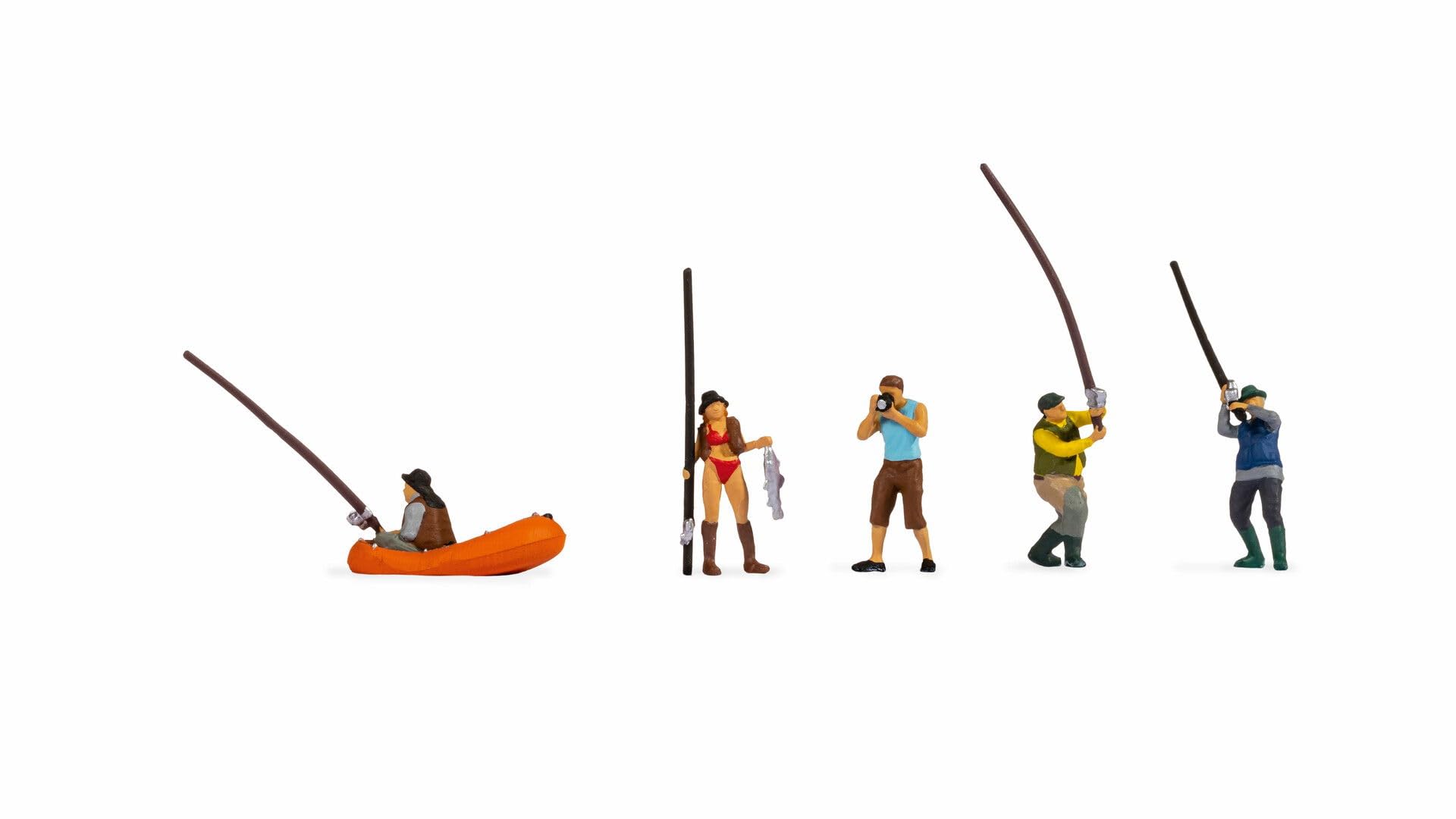 Noch H0 Fishing Set 15891 Painted