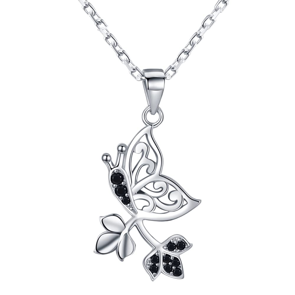 Colliers pendentifs papillon résistant argent 925 anti-ternissement - 6