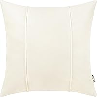 Vista 24 de BRAWARM Fundas de almohada de cuero azul marino de 12 x 20 pulgadas, funda de almohada lumbar de piel sintética con ribetes, almohada de cuero