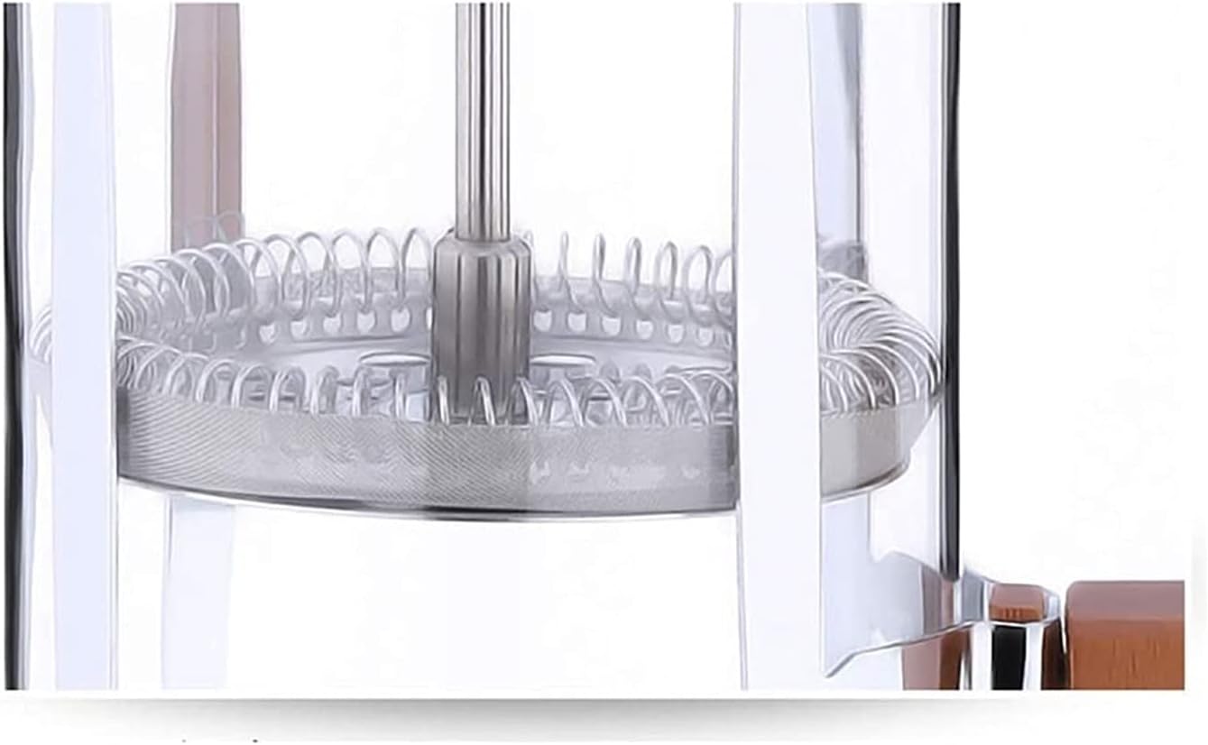 Coffee Tea Maker 304 Stainless Steel Coffee Press Heat Resistant Thickened Borosilicate Glass 600ml