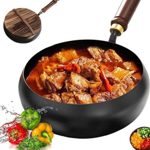 Wok japonés de acero con mango desmontable 28 cm miniatura 1