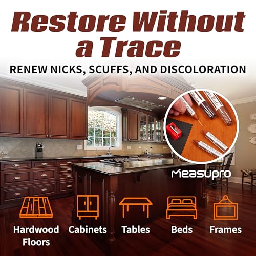 Wood Scratch Repair Kit Markers - Set of 13 - Scratch & Stain Markers, Furniture Repair Pens for Touch-Up on Wood Furniture, Tables, Desks, Bedposts - Carpenter's Essential Toolkit