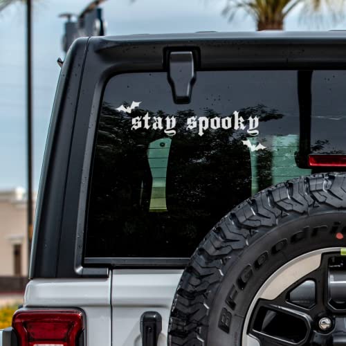 Stay Spooky Vinyl Decal (Choose Your Color And Size) Car | Phone | Laptop | Water Bottle Holographic Glossy Halloween Spooky Season Car Decor Fully Customizable Car Aesthetic #TOP1
