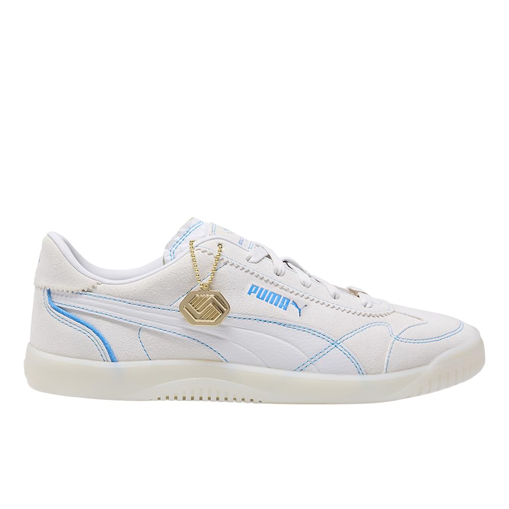 PUMA Mens Club 5V5 Lux Boys and Girls Club Lace Up Sneakers Shoes Casual - Grey - Size 7 M