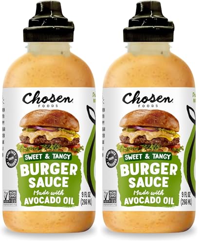 Chosen Foods Burger Sauce, for Hamburgers, Sandwiches, Nuggets, Wings, Fries, and More 9 floz (Pack of 2) image 5