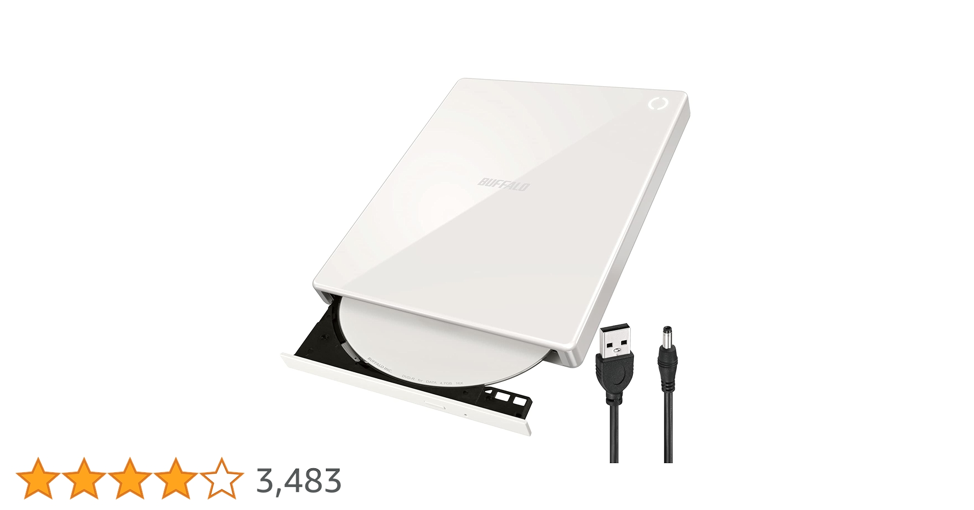 BUFFALO ラクレコ➕　DVDプレーヤー Amazon.co.jp: バッファロー ラクレコ+ iPhone スマホ DVD 再生