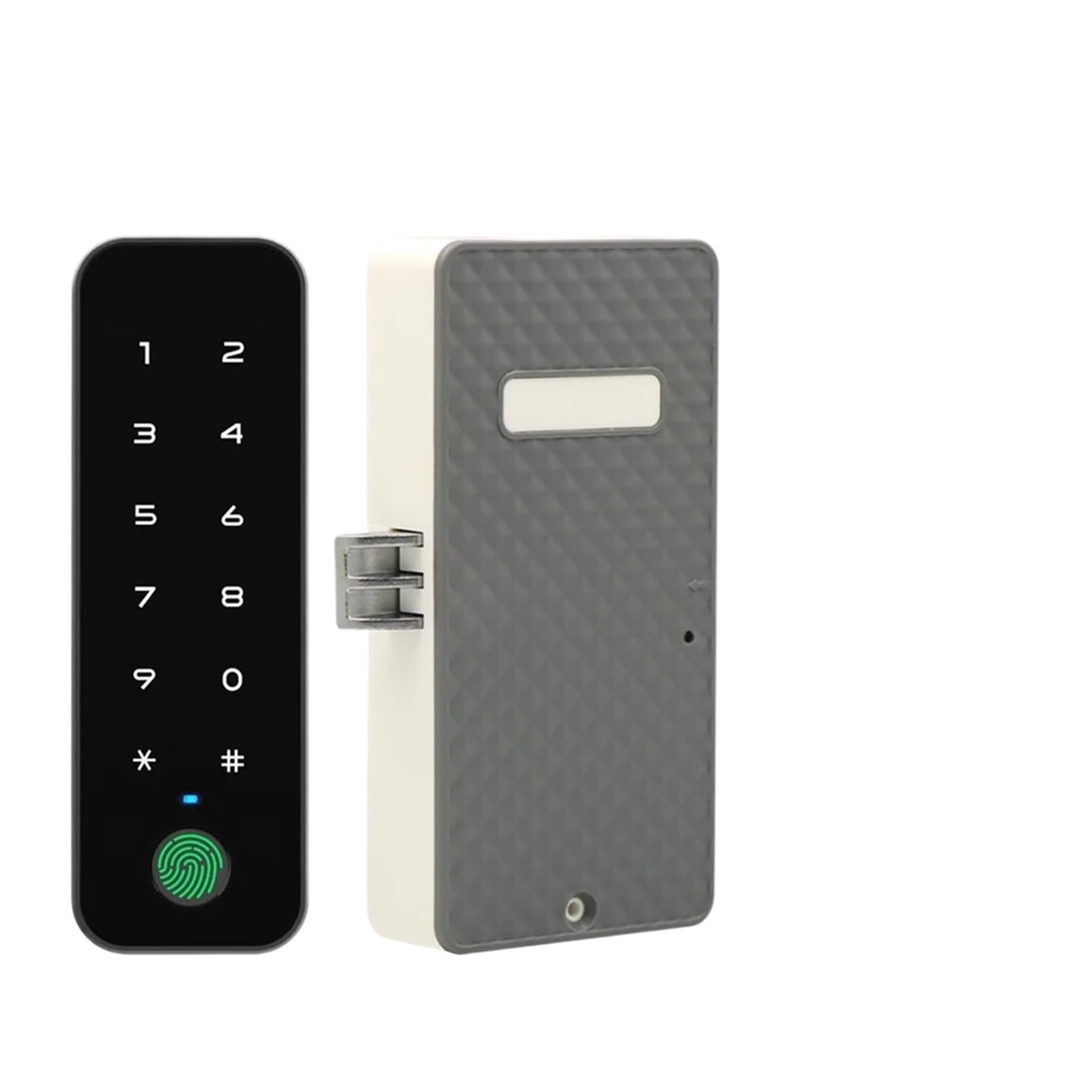 Cerradura de puerta inteligente, Cerradura electrónica de monitoreo remoto Bluetooth con cerradura de huella digital de gabinete de madera inteligente(01)