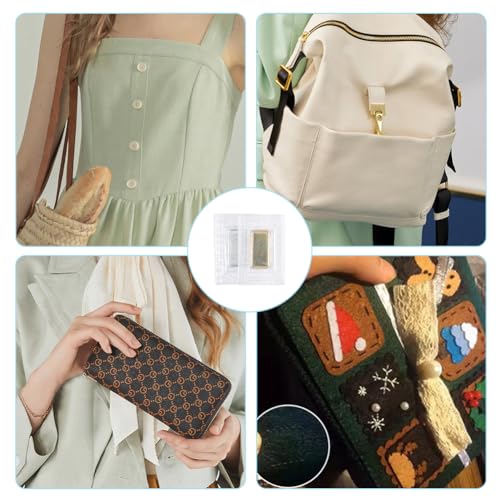 20 Stück Magnete zum Einnähen - Versteckter Magnetknöpfe mit knisterfolie zum einnähen - Hidden Sew Magnetverschluss - Nähen Magnet Knopf für Tasche, Vorhänge, Handtaschen,Lederhandwerk