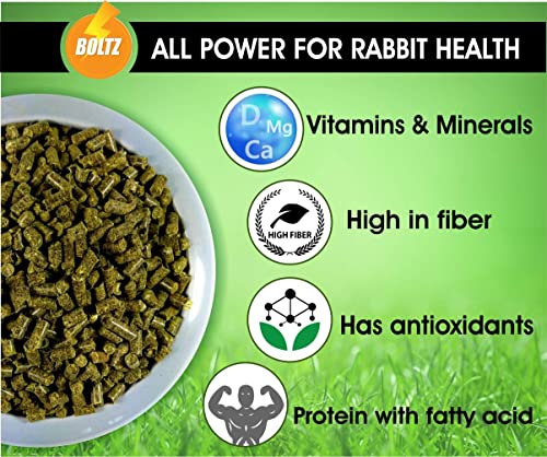 Image of Boltz Premium Adult Pellet Rabbit Food, Nutritionist Choice (Rabbit Food 1.2KG)