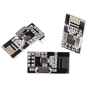 AZDelivery 3 x NRF24L01 met 2,4 GHz Draadloze Module compatibel met Arduino, ESP8266 en Raspberry Pi Inclusief E-Book!