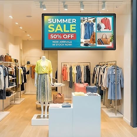 Image of P6 Outdoor Full Color LED Scrolling Sign 40 inch x 18 inch, Programmable Digital Display with WiFi & USB Control, High Brightness Waterproof LED Message Board for Storefront Business Advertising