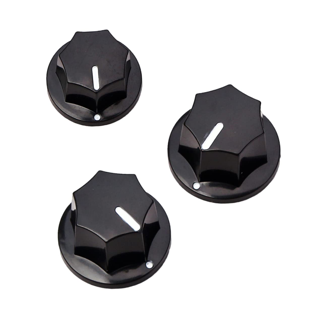 SUPVOX 2sets Guitar Volume Knobs Set Plastic Vintage Tone Control 2 Large 1 Small for Jazz Guitar Gd42 3pcs*2