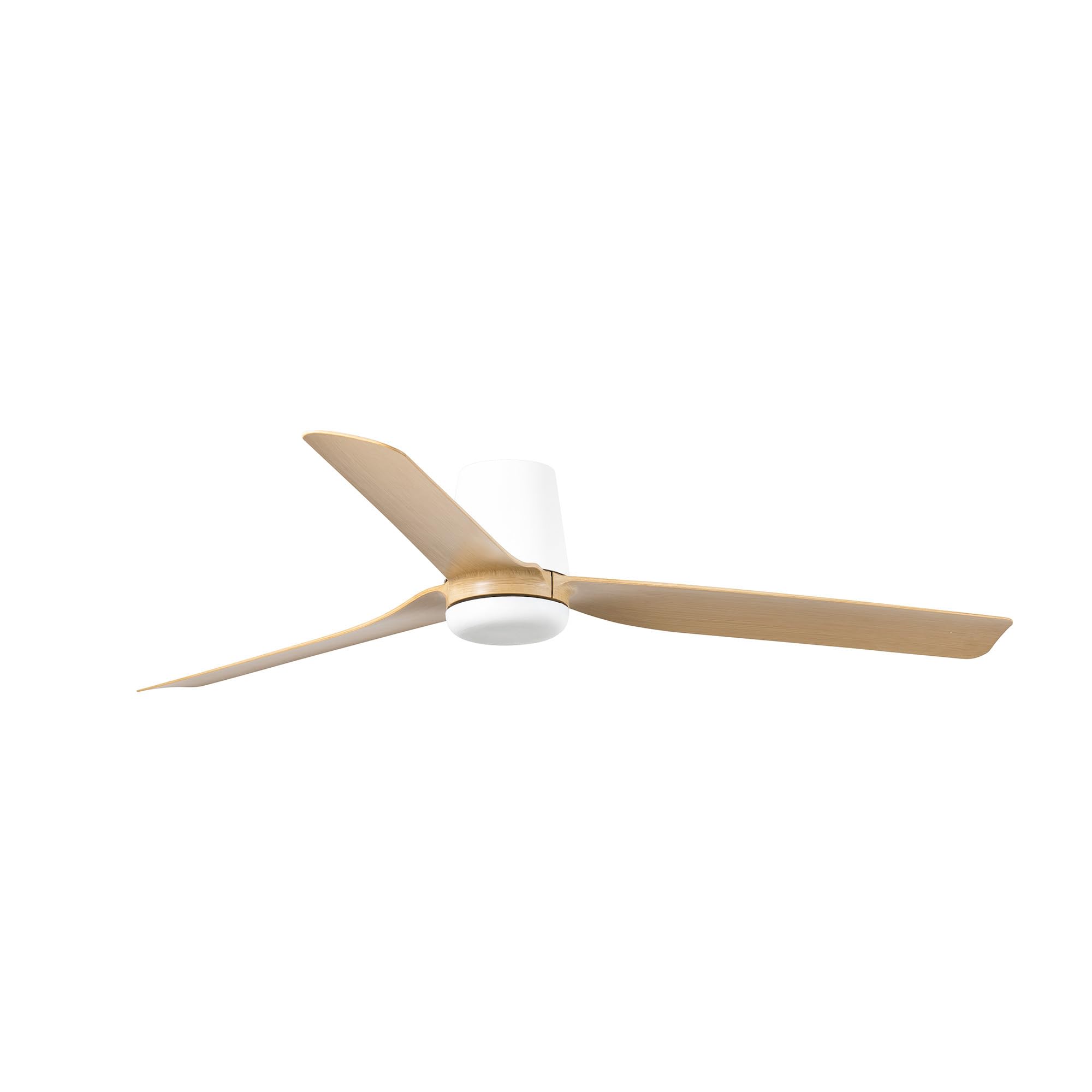 FARO BARCELONA 33829 - PUNT TUB M Ventilador blanco/madera clara DC