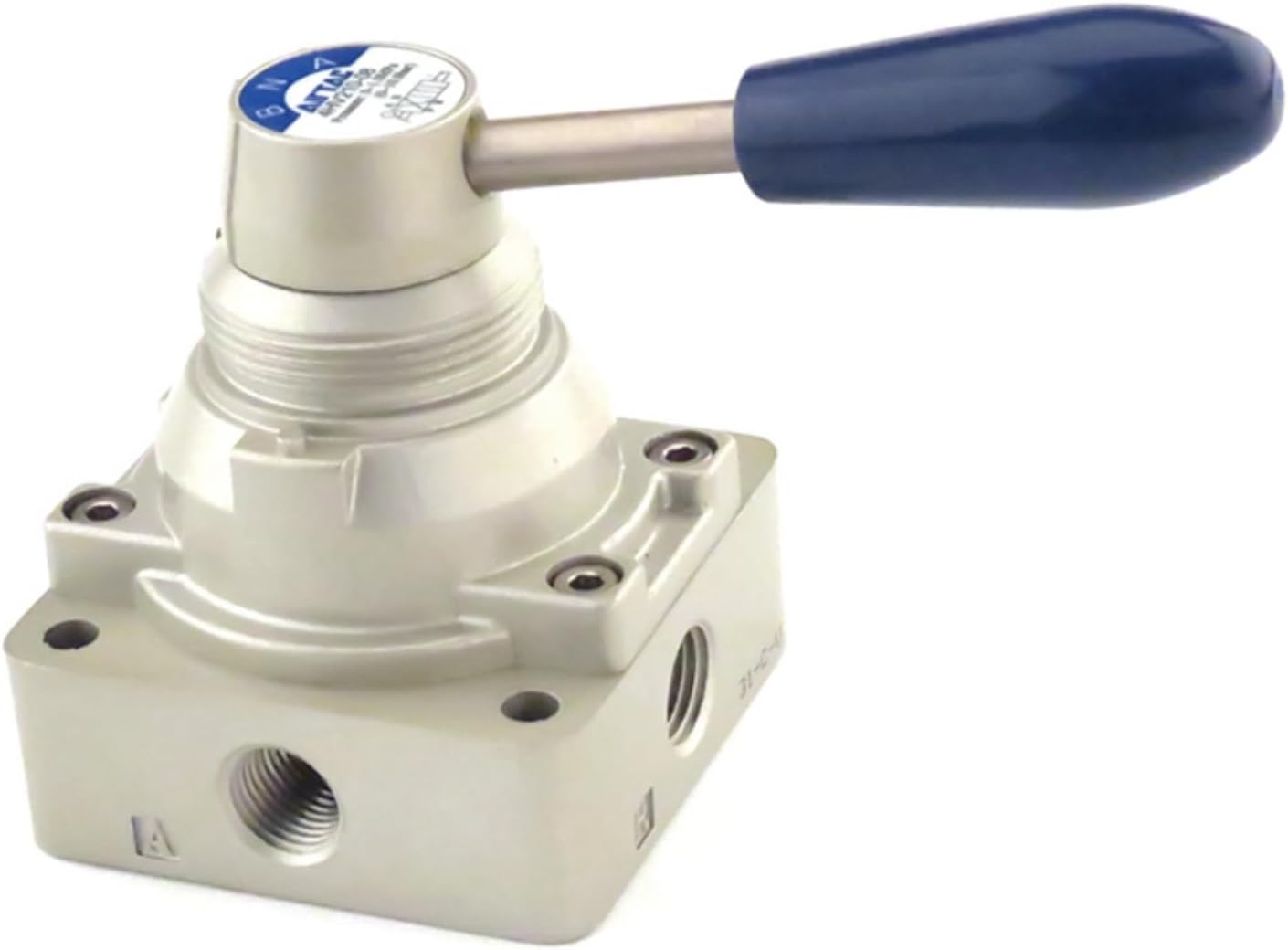 Hand Lever Valve AirTAC 4HV210-08 1/4" PT 4/2 Way Pneumatic Air 2 Position 4 Way Rotary Manual Control Direct Acting Type 0-145 PSI