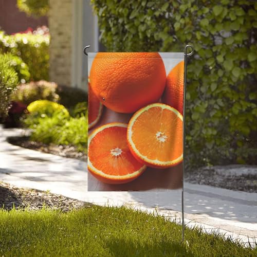 Drapeau décoratif orange frais pour jardin extérieur double face - 5