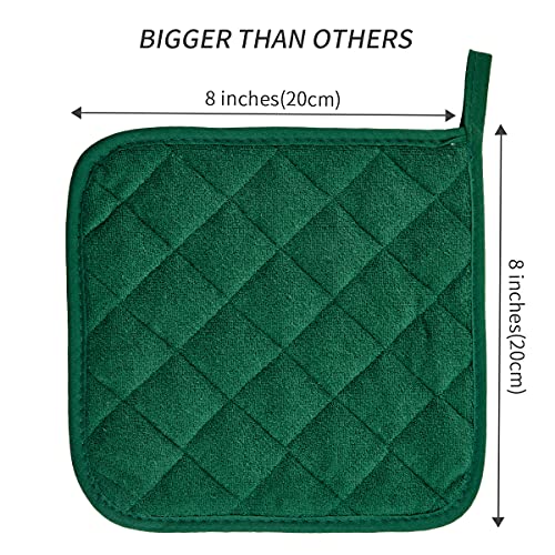 Pot-Holders-Buffalo-Plaid-Cotton-Heat-Resistant-Potholder-Pot-Holder-Hot-Pads-Trivet-for-Cooking-and-Baking-5-Dark-Green Pot Holders Buffalo Plaid Cotton Heat Resistant Potholder Pot Holder Hot Pads Trivet for Cooking and Baking 5 Dark Green