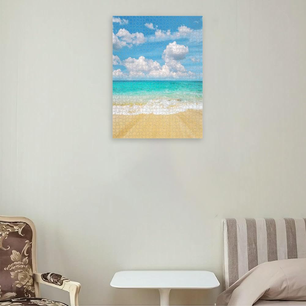 Puzzle De 30 Piezas De Estrellas De Mar Y Conchas - Rompecabezas Para Adultos Y Familias, Tamaño Final 25x20 Cm - Incluye Póster Y Bolsa De Almacenamiento