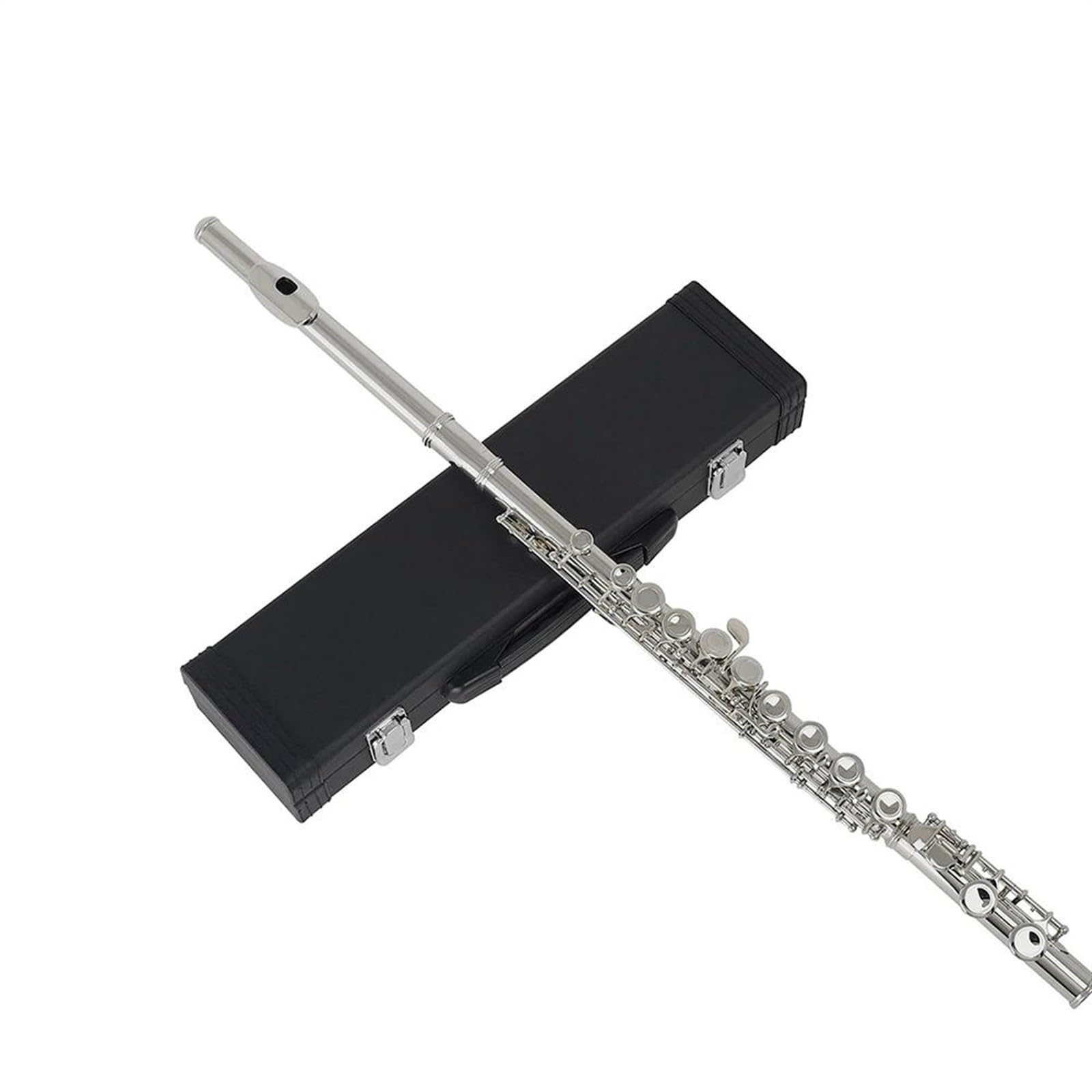 Professionale Flauto Traverso Flauto Per Studenti In Cupronichel Placcato Argento A 16 Fori Tono C Con Custodia In Pelle