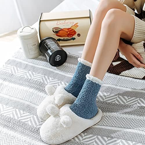 Loritta Fuzzy Socks for Women, Warm Soft Fluffy Winter Cozy Cute Animal Gifts Slipper Sock4