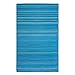 FH Home Outdoor Rug - Waterproof, Fade Resistant, Reversible - Premium Recycled Plastic - Striped - Porch, Deck, Balcony, Mudroom, Laundry Room, Patio - Havana - Turquoise Crease Free - 3 x 5 ft