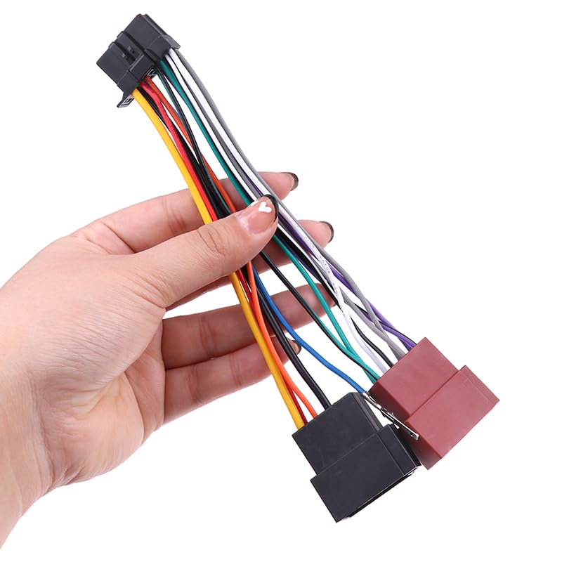 Car CD Tail Line Stereo Radio Player ISO Wiring Harness Connector for Audio Cable for Pioneer Car CD Player Tail Line - (Color Name: Black)