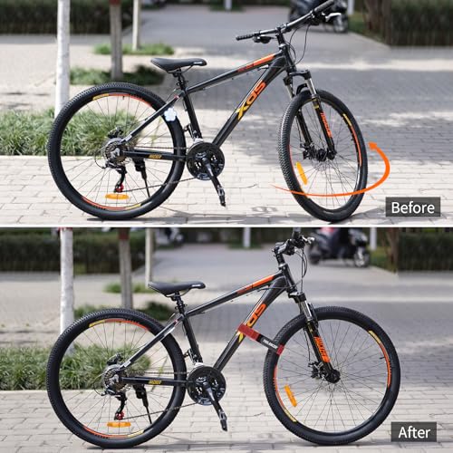 image for Bike Rack Straps, 4-Pack Trilancer Adjustable Bike Wheel Stabilizer St