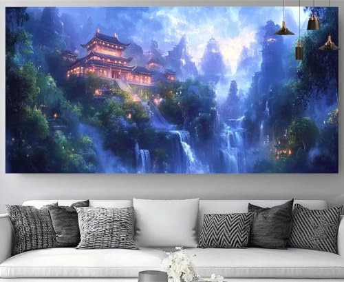 Diamond Painting Montagne 60x180cm broderie kit complet 5D grand format