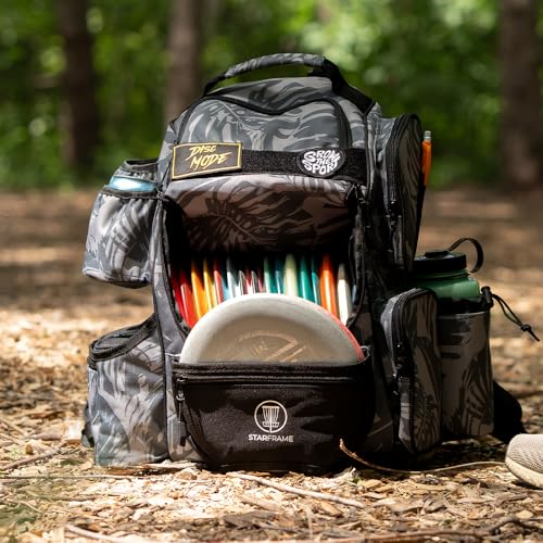 Image of STAR FRAME Beast Disc Golf Bag With Cooler | 25+ Disc Frisbee Golf Backpack | 3-Can Insulated Cooler | Light Durable Gray Men Women Disc Golf Bag | Huge Storage & 12oz Can Holders