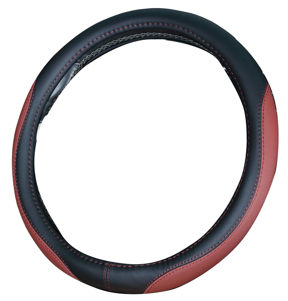 Housse De Volant En Microfibre – 37-38 Cm, Antidérapante, Noir Et Rouge, Universelle 4 Saisons