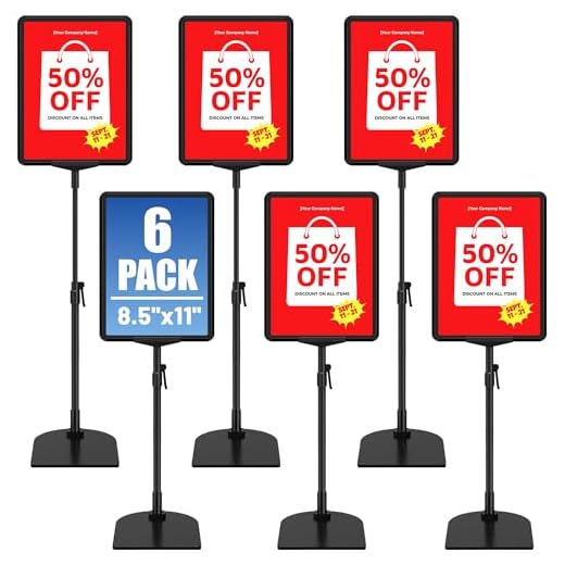 Adjustable Sign Stand for Displays