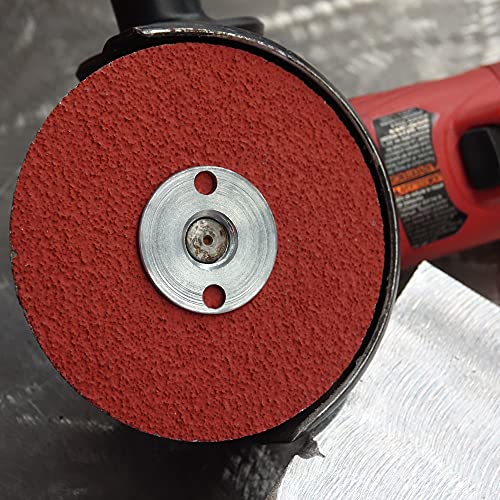Image of Weiler 69851 Tiger Ceramic Alumina Resin Fiber Sanding & Grinding Disc, 4-1 /2 inch Diameter, 36 Grit, 7 /8 inch Arbor Hole (Pack of 25)