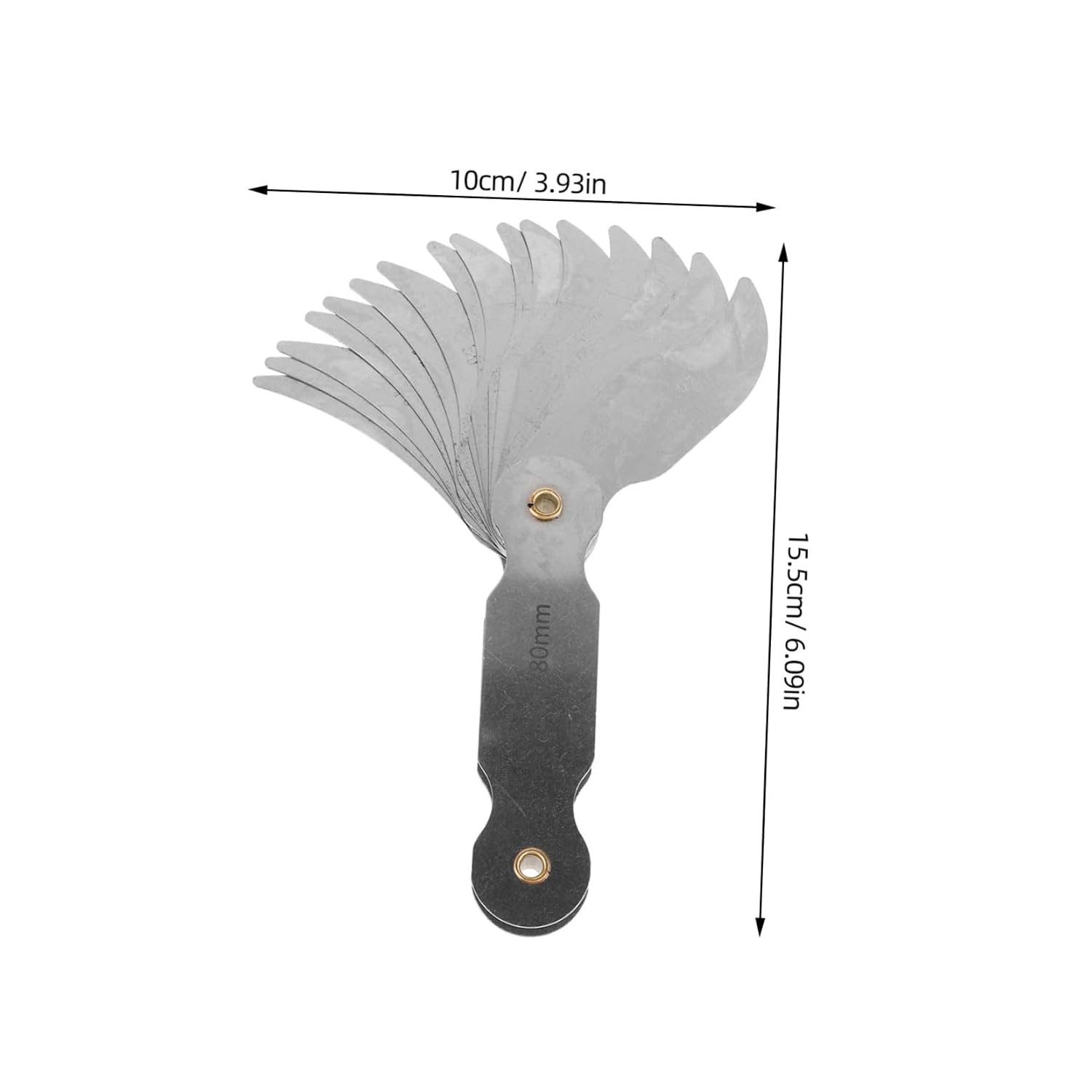 PRETYZOOM Portable Radius Gauge Durable Radius Measuring Tool for Precise Concave and Convex Measurements User-Friendly Design for Professionals and Beginners