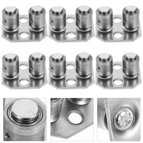 CLISPEED Guia De Porta De Celeiro Deslizante 6 Peças Porta De Armário Deslizante Guia De Porta De Ce