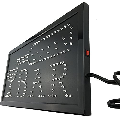Led Bar signs,Bar Open Sign Led Neon Light Sign Electric Display Sign 19x10inch Two Modes Flashing & Steady Light for Business
