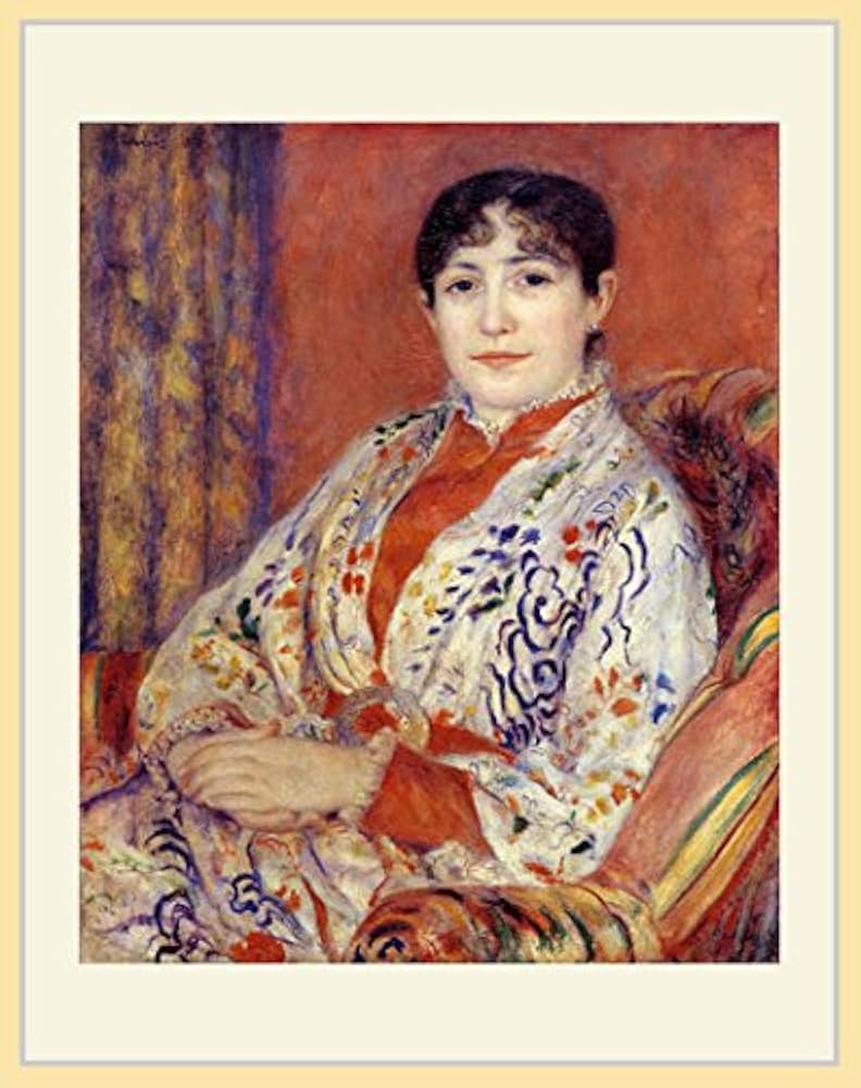 Amazon.co.jp: ルノワール・「エリオ夫人」 プリキャンバス複製画・ 額