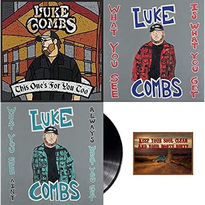 Luke Combs: Complete Studio Album Discography This One's For You Too / What You See is What You Get / and More Art Card