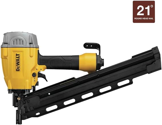 DEWALT DWF83PL 21 Degree Plastic Round Head Framing Nailer Pneumatic