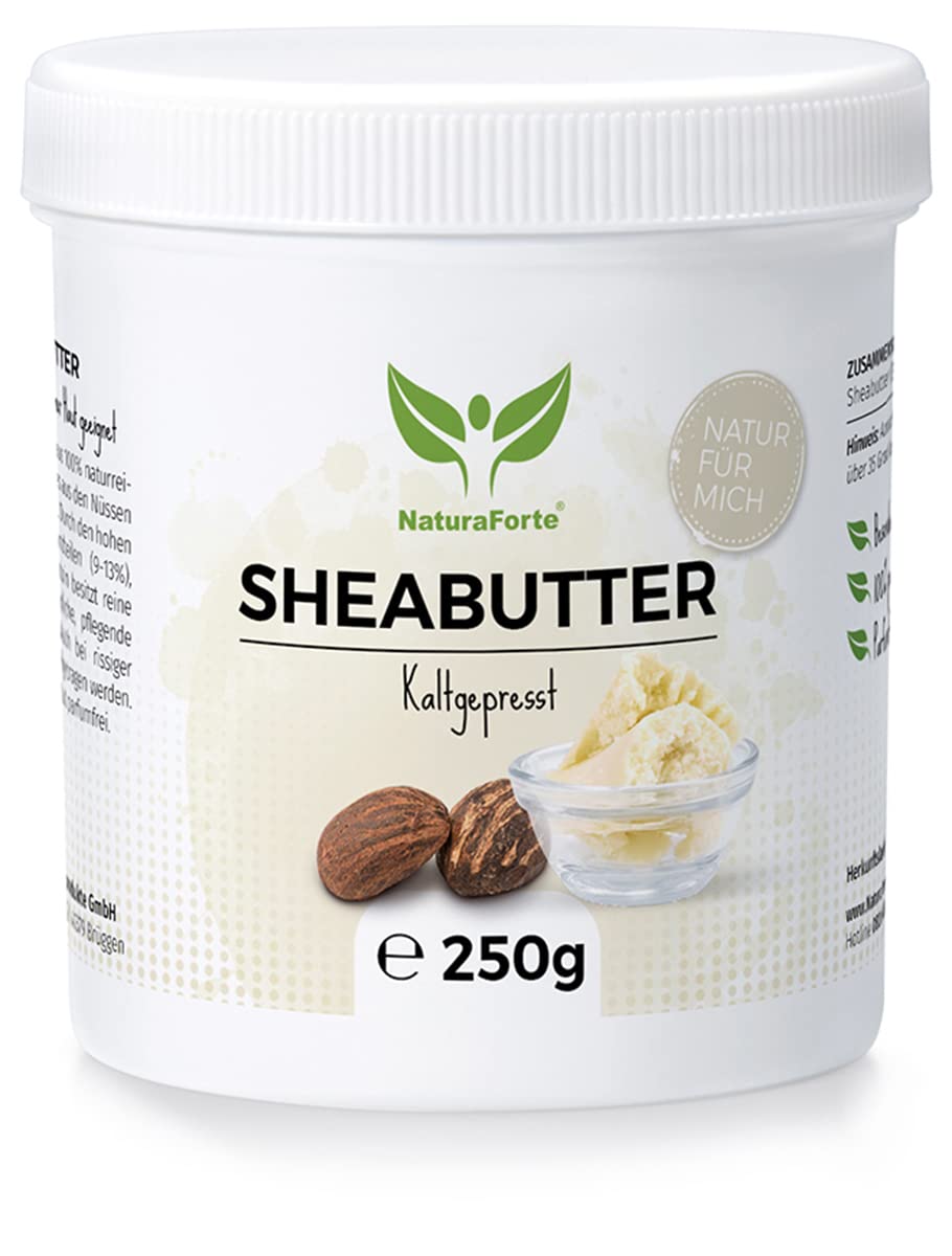 NaturaForte Sheabutter unraffiniert & kaltgepresst 250g Naturreine