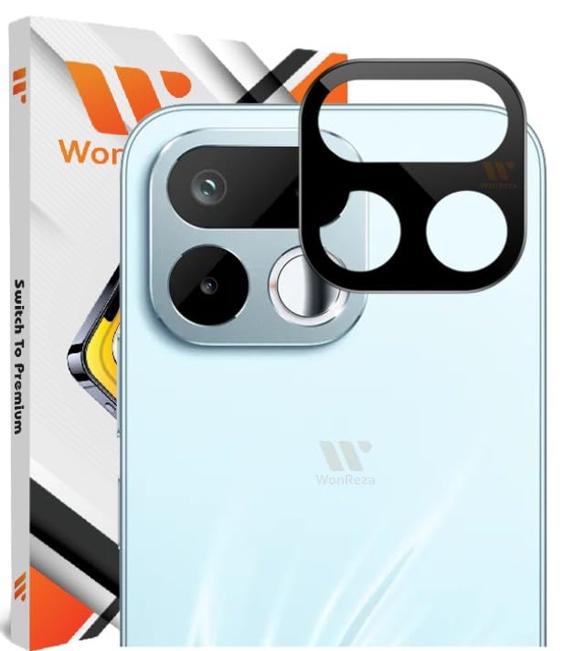 Image of Pack 1- Back Camera Glass Protector Compatible with Realme 16T 5G [3D Premium] Camera Glass Protector (Black)