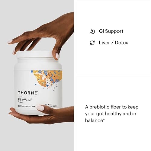 Miniatura 4 de Thorne FiberMend - Polvo de fibra prebiótica para ayudar a mantener la regularidad y la flora gastrointestinal equilibrada 116 onzas