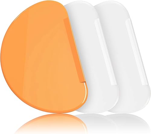 Rascador de masa flexible - SURDOCA 2 PP duro + 1 rascador de plástico suave de TPEE, cortador de masa de borde afilado y ángulos. Raspador