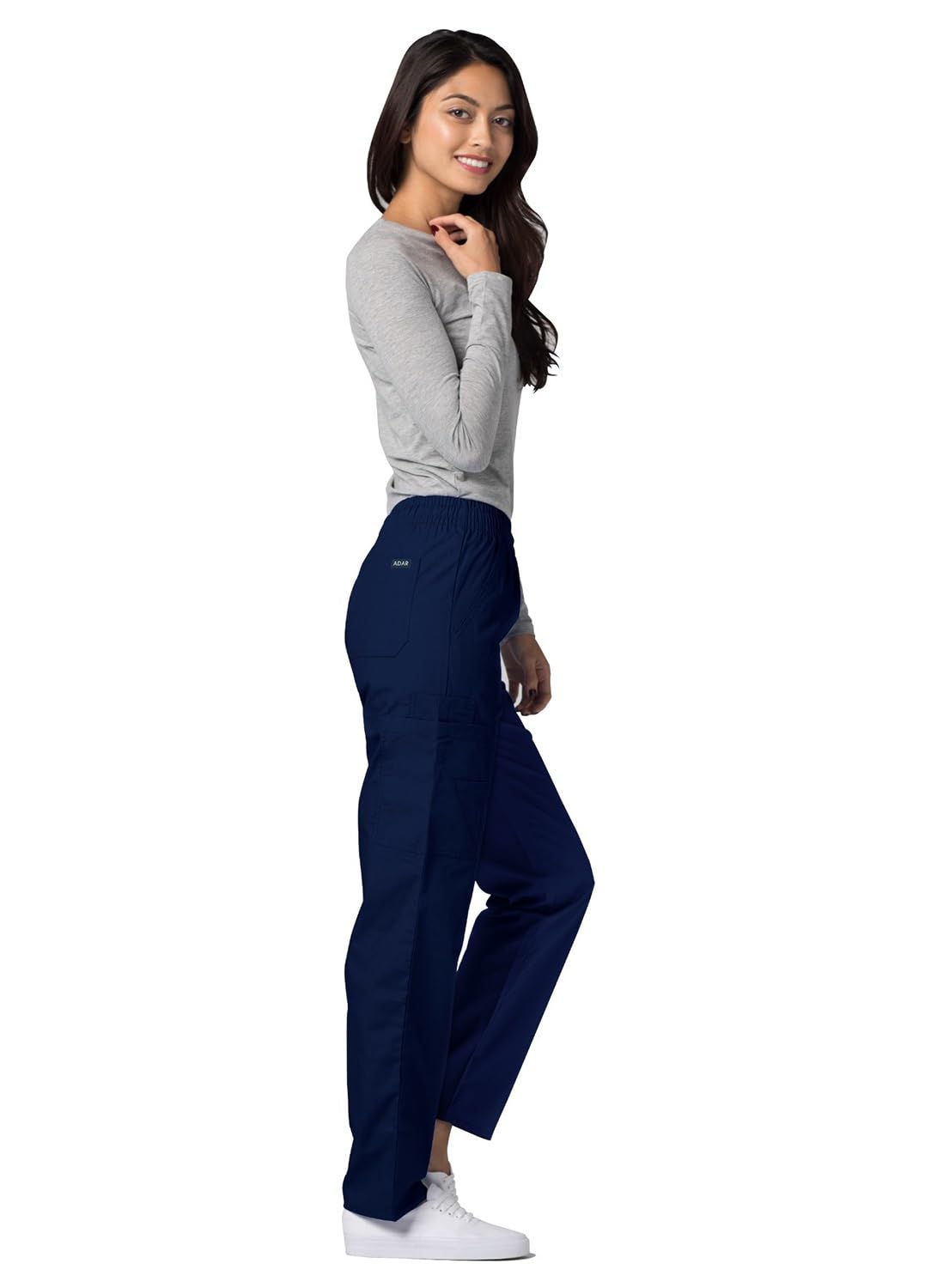 Adar Uniformes médicos para hombres - Pantalón médico cargo