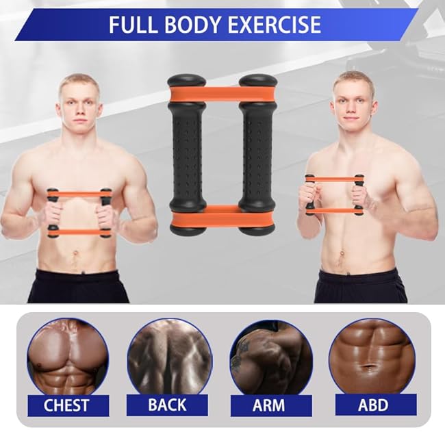 Rip Stick Efficient Upper Body Workout Equipment,Rip Muscle Workout Stick, Adjustable Resistance Bands with Wooden Handles, Portable Exercise Equipment, 8 Ripstick Bands