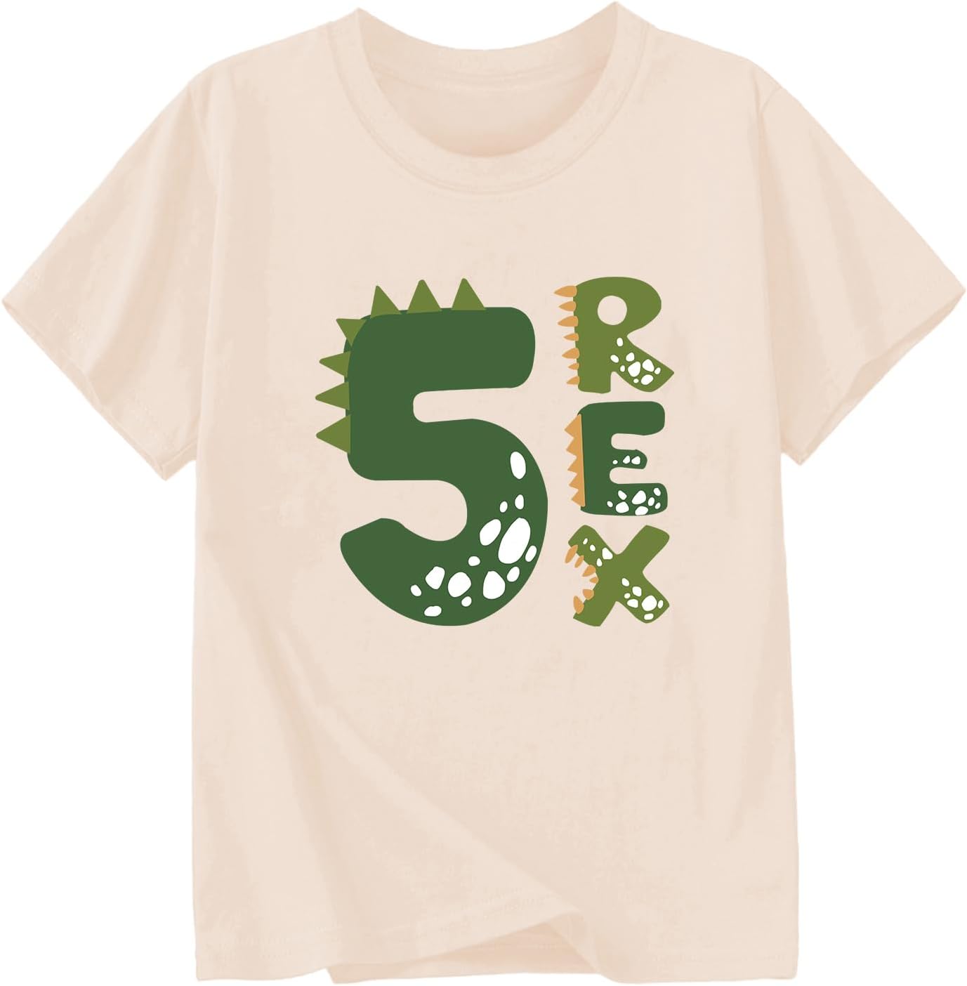 2-6 Rex Birthday Shirts Toddler Kids Dinosaur Theme Birthday T-Shirts Cotton Short Sleeve Tees