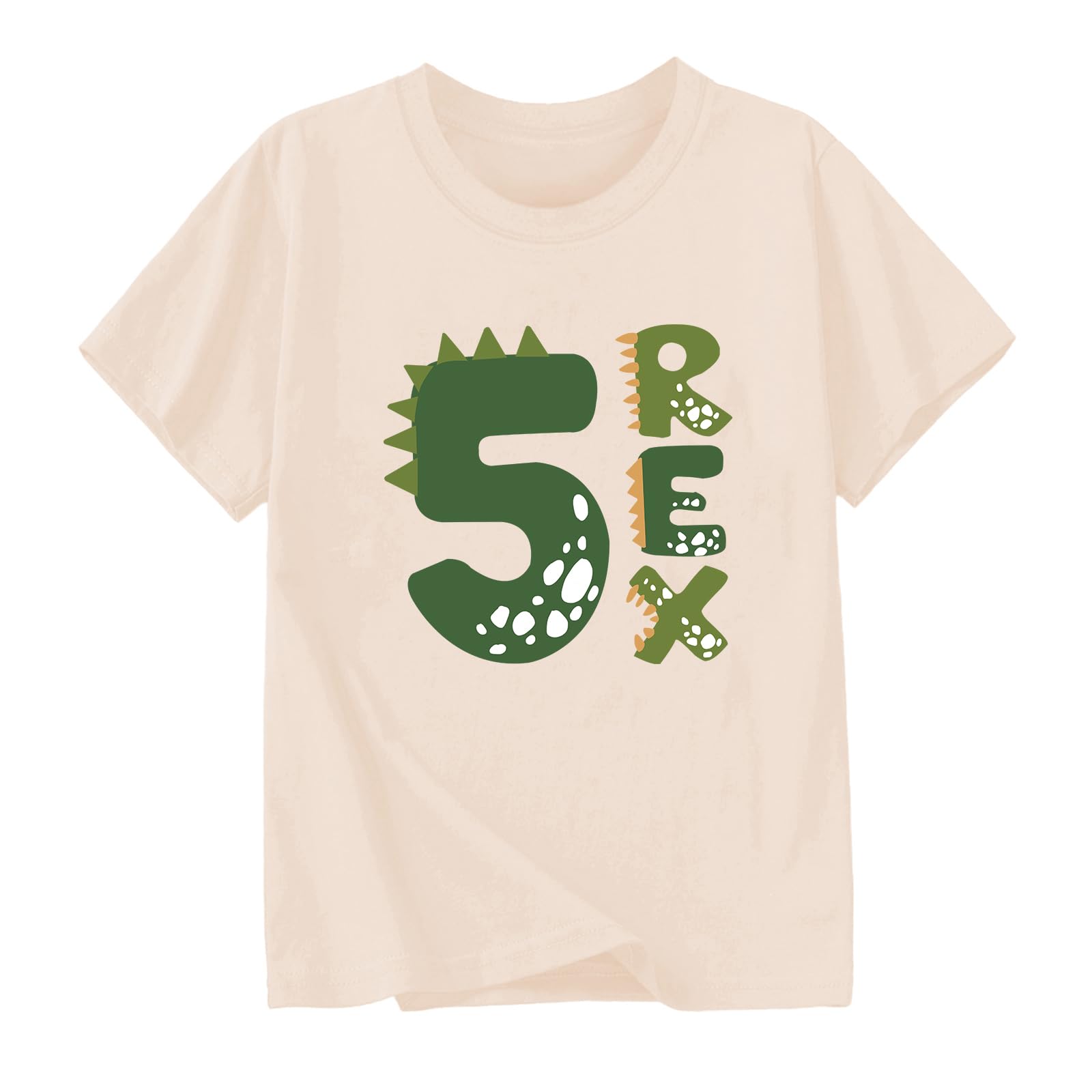 Goengmo 2-6 Rex Birthday Shirts Toddler Kids Dinosaur Theme Birthday T-Shirts Cotton Short Sleeve Tees