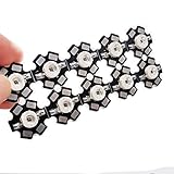Cleiscry 10 pcs High Power Led Chip 3W SMD COB Light Emitter Components Diode on 20mm PCB Base (10pcs 3W IR 850nm on PCB)