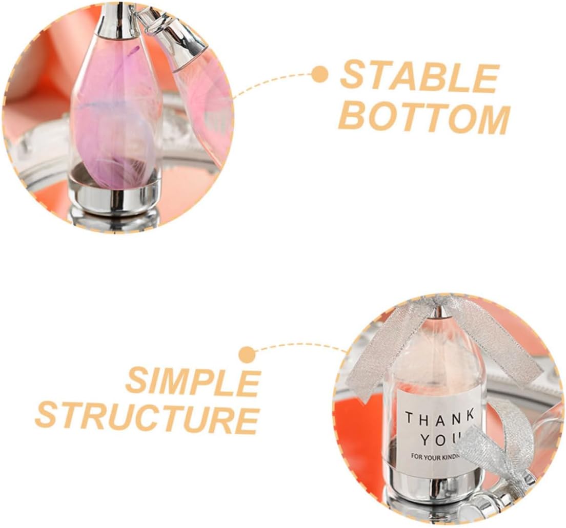 BESPORTBLE 20pcs Silver Large Bottle Shaped Candy Boxes Candy Packaging Containers Party Favors for Wedding Birthday Bridal Shower